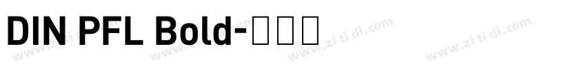DIN PFL Bold字体转换